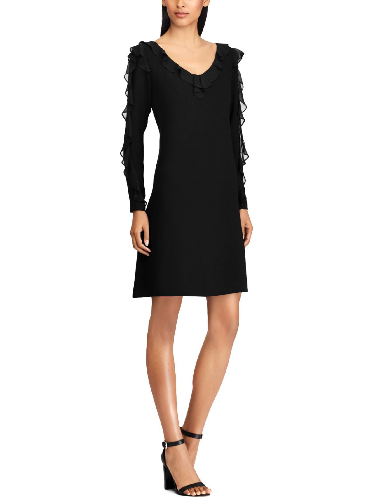 Mare Mare Womens Riza Tiered A-Line Ruffled Dress, Black, Medium -  Walmart.com