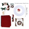 thumbnail image 3 of PSVFUJZ 3D Fabric Poke Wreath DIY Kit, Christmas Wreath DIY Kit for Adults, Beginner Friendly Holiday Craft Set, Soft Fabric Handmade Decor for Front Door Wall Window Fireplace Christmas Gift, C, 3 of 6