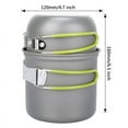 thumbnail image 2 of Homoyoyo 2Ud Olla Portátil Con Mango Cubierto De Silicona Ideal Para Picnic Y Camping Color Gris, 2 of 8