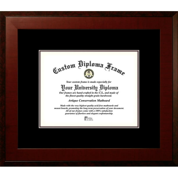 8.5x11 Honors Mahogany,Double Black Mats Certificate Frame Walmart