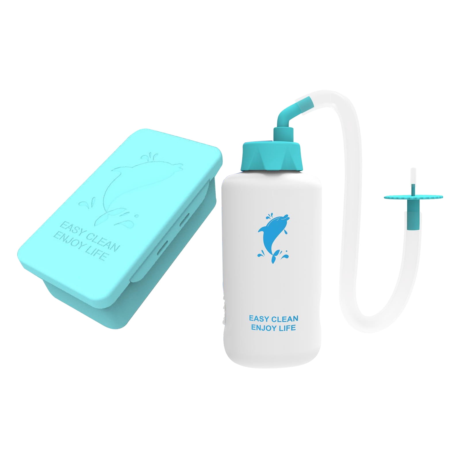 Ear Washer Bottle with Storage Box Flexible Ear Cleaning Kit with Basin