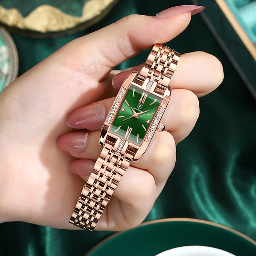 Women Watch Fashion Gold Diamond Analog Quartz Female Watch for Women Luxury Dress Ladies Stainless Steel Waterproof Wrist Watches