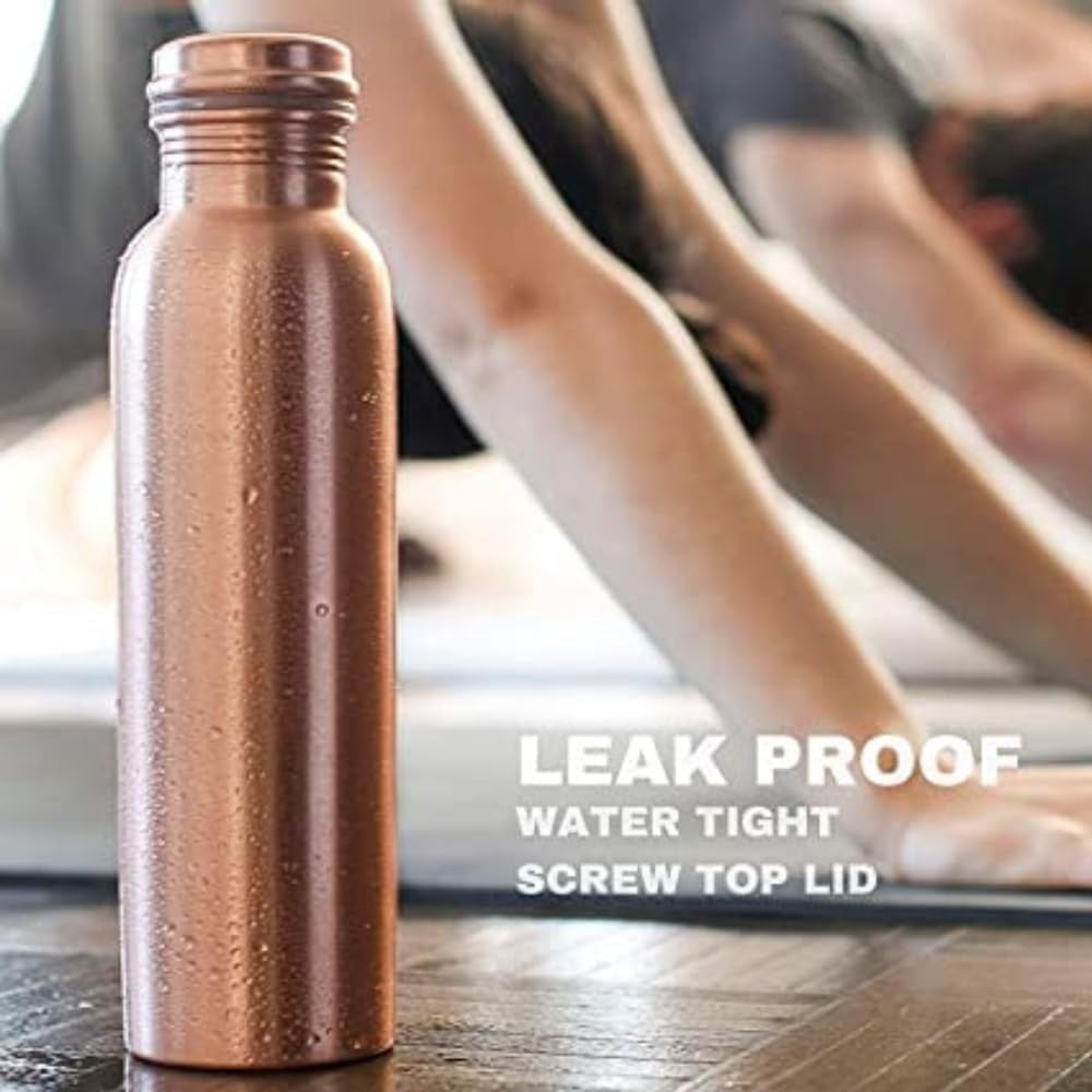 Pure Copper Bottle With Leak Proof Contains Ayurveda Health Benefits For Drinking Water Bottle 1000 Ml