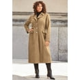 Roaman's Women's Plus Size Long WoolBlend Coat Winter Classic