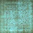 thumbnail image 1 of Ahgly Company Indoor Square Persian Light Blue Traditional Area Rugs, 7' Square, 1 of 4