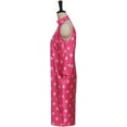 thumbnail image 3 of Channel Your Inner Molly Ringwald Pretty in Pink Andie's Iconic Pink Polka Dot Dress 1980s Cold-Shoulder Party Dress, 3 of 9