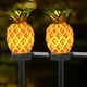 thumbnail image 4 of Paquete de 3 luces de estaca solares para decoración de jardín, luces impermeables de piña para exteriores, decoración de pasarela de césped y patio, 4 of 5