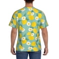 thumbnail image 2 of Rocae Lemons Chamomile Flowers And Leaves for Men's Moisture-Wicking Crew Tee - T-Shirt for Sports, Outdoor Activities, and Casual WearLarge, 2 of 9