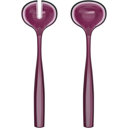Guzzini Dolcevita Salad Server Bio-Based Plastic Purple Amethyst Serving Set 2 Pieces Modern Durable