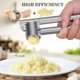 thumbnail image 3 of Garlic Press Mincer - 304 Stainless Steel Garlic Crusher Peeler Set, Detachable, Heavy-duty, Rust Proof Garlic Mincer, 3 of 5