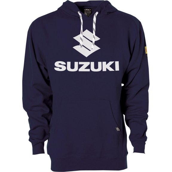 Factory Effex Suzuki Vertical Mens Pullover Hoody Navy XL