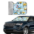 thumbnail image 4 of Bingfone Building Truck Car Windshield Sun Shade Protector Keep Your Vehicle Cool Sun Shield Visor Cover Foldable For Car Truck Suv-Medium, 4 of 9