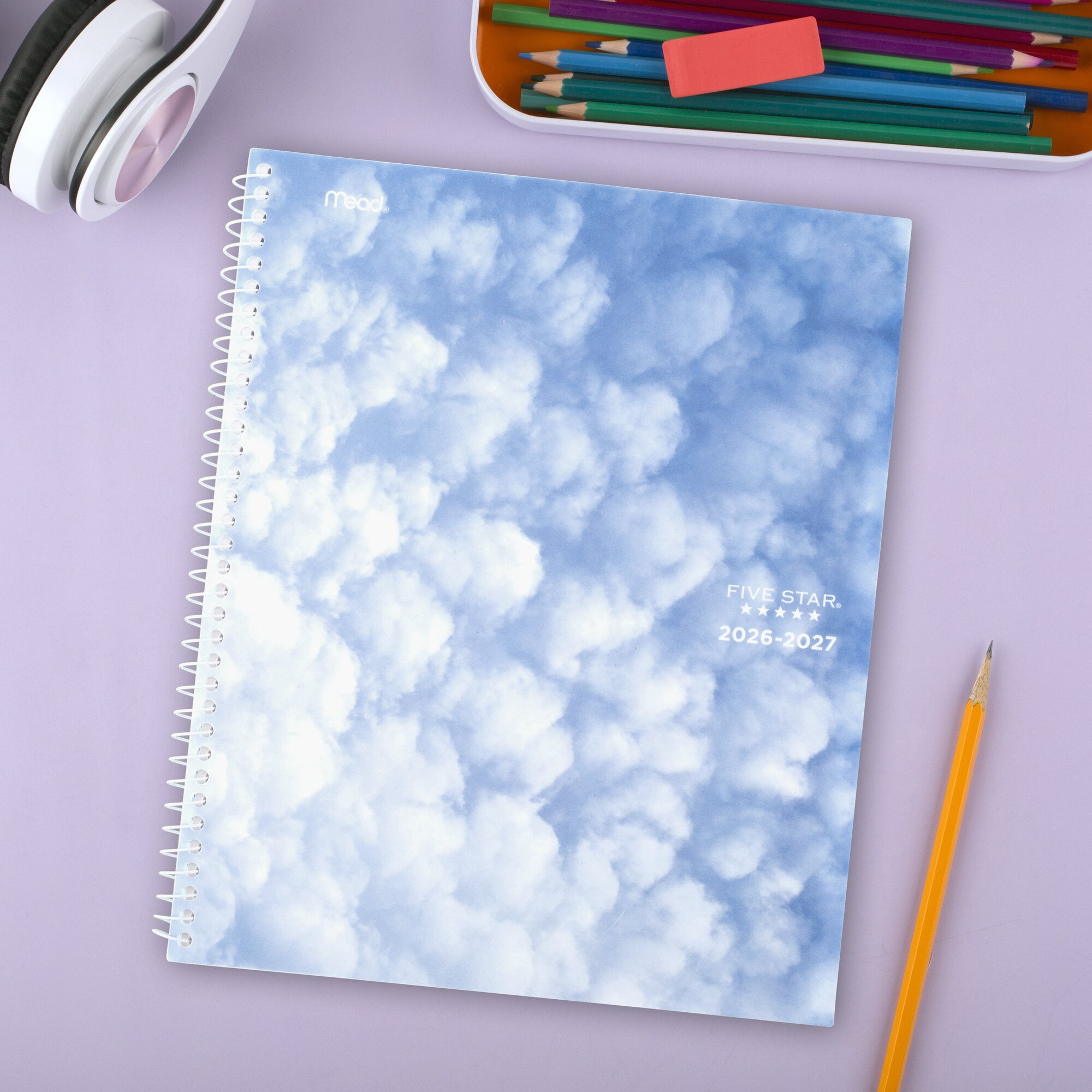 Five Star Cloud Nine Academic 2026-2027 Weekly Monthly Student Planner Plus