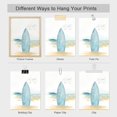 thumbnail image 4 of PixonSign 4 PCS Adhesive Canvas Poster Watercolor Pastel Surfboard Ocean Wave Beach Whale Fin Frameless Wall Art Digital Art Set Modern Art Decorative Wall Décor for Bedroom, Office -8"x10", 4 of 5