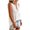 White, variant on QSAWXQZ Women's Cotton Linen Tank Tops V Neck Button Front Pleated Sleeveless Casual Blouse M