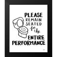 thumbnail image 2 of York, Leah 12x14 Black Modern Framed Museum Art Print Titled - Bathroom Etiquette III, 2 of 5