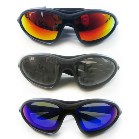 3 Sunglasses Sports Running Fishing Golf Driving Glasses Water Resistant