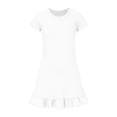 thumbnail image 5 of Girls Summer Dresses Size 7-8 Sleeveless Gradient Sundress Cute Round Neck Short Sleeve Dresses Holiday Cover Up Dress, 5 of 6