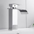 thumbnail image 2 of Grifo de baño Grifo de lavabo de baño cromado Grifo monomando Grifo de lavabo de baño de 1 orificio, 2 of 4
