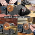 thumbnail image 4 of Multi-Functional Electric Sharpener with Dual Power Modes - 500W Copper Motor, 90-135° Adjustable Bracket, Replaceable Sanding Belt, 4000mAh Lithium Battery, US 110V Plug-in for Kitchen Knives,, 4 of 6