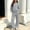 Gray-05, variant on Sakuulaan Girls 2‑Piece Fleece Tracksuit Set, Full‑Zip Hooded Jacket & Relaxed Pants, Warm Polyester Casual Outfit for Kids 5‑14 Years