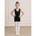 thumbnail image 2 of WEGETIT Malla de gimnasia sin mangas para niña, negra, 12-14 años, 2 of 9