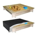 thumbnail image 3 of Square Sandboxes Sandpit Cover, 210D Waterproof Duty Sandbox With Cover, 3 of 8