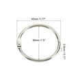 thumbnail image 2 of Unique Bargains Loose Leaf Rings Binder Ring Steel, Silver, 36 Count, 36 Pack, 2 of 5