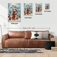 thumbnail image 5 of Merry Christmas German Shepherd Enjoys Woofmas Winter Xmas Holiday Vertical Matte Canvas Poster Alsatian Dog Lover Gifts Wall Art Home Decor - 02022, 5 of 5