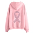 thumbnail image 7 of XINPING Hoodies Women Zip Up Hoodie Oversized Sweatshirt Jackets Spring Fall Winter Coats with Breast Cancer Awareness Ribbon Print 2026, 7 of 7