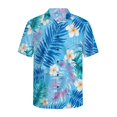thumbnail image 5 of KUIFORTI Plumeria Mens Casual Shirts Hawaii Dress with Soft Fabric Matching Hawaiian Outfits for Couples Soft and Comfortable Lightweight for Summer Vacation Trip, 5 of 7