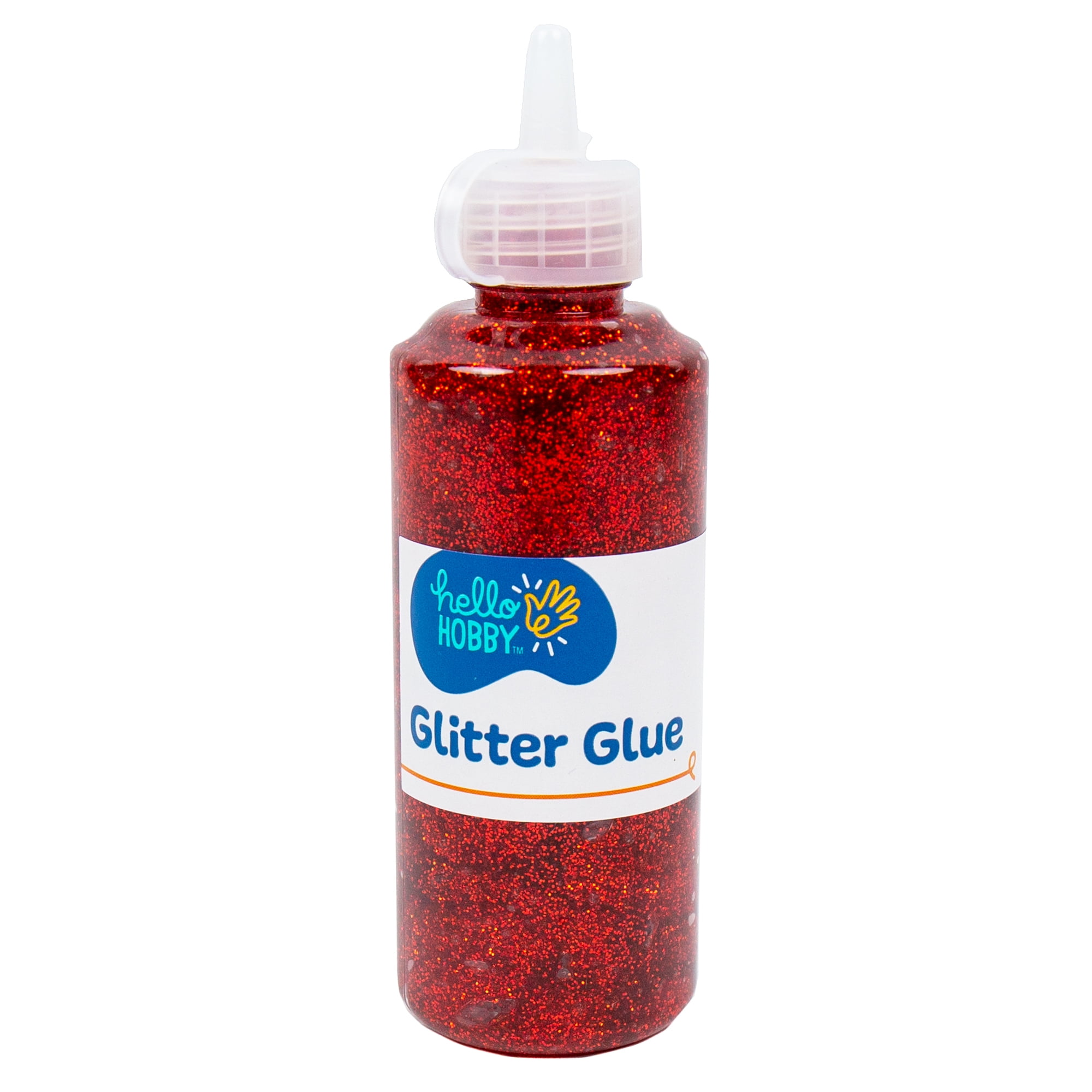 Hello Hobby Red Glitter Glue, 2.9 oz.