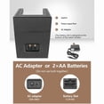 thumbnail image 6 of Automatic watch winder: Automatic single watch winder box, black carbon fiber leather rotating case, watch winder with silent motor, battery powered or AC adapter, 6 of 6