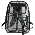 thumbnail image 1 of Mochila Transparente para Mujer Con Correa Ajustable Exteriores Gran Capacidad PVC, 1 of 9