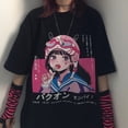 thumbnail image 2 of SASSYME Anime gótico T-shirt hermosa mujer suelta camiseta Punk oscuro Streetwear señoras gótico Top Harajuku ropapangjing, 2 of 3