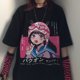 thumbnail image 2 of SASSYME Anime gótico T-shirt hermosa mujer suelta camiseta Punk oscuro Streetwear señoras gótico Top Harajuku ropapangjing, 2 of 4