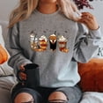 thumbnail image 3 of Sudadera con capucha de café con leche y bruja para Halloween, sudadera con capucha de otoño con calabaza y café, sudadera retro de Halloween, regalo vintage de Halloween, 3 of 4