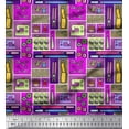 thumbnail image 1 of Soimoi Rayon Fabric Scissor,Buttons & Machine Sewing Decor Fabric Printed Yard 56 Inch Wide, 1 of 3