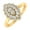 Yellow, variant on 1/3 Carat Diamond Marquise-Shaped Ring in 14K White Gold (Ring Size 5) (I1-I2 Clarity) - IGI Certified