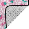 thumbnail image 4 of Cute Berry Strawberry Flower Shaggy Area Rug, Rugs for Living Room Bedroom Non Slip Door Mat Indoor Carpet Machine Washable Nursery Home Decor Floor Mats for Entryway 60x39in-#, 4 of 5