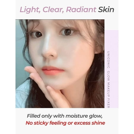 SELF BEAUTY glow Makeup Setting Spray Hydrating + Illuminating Makeup Setting Spray Dewy Finish Long-Lasting Makeup Fixing Microfine Mist Spray 338floz, 100ml