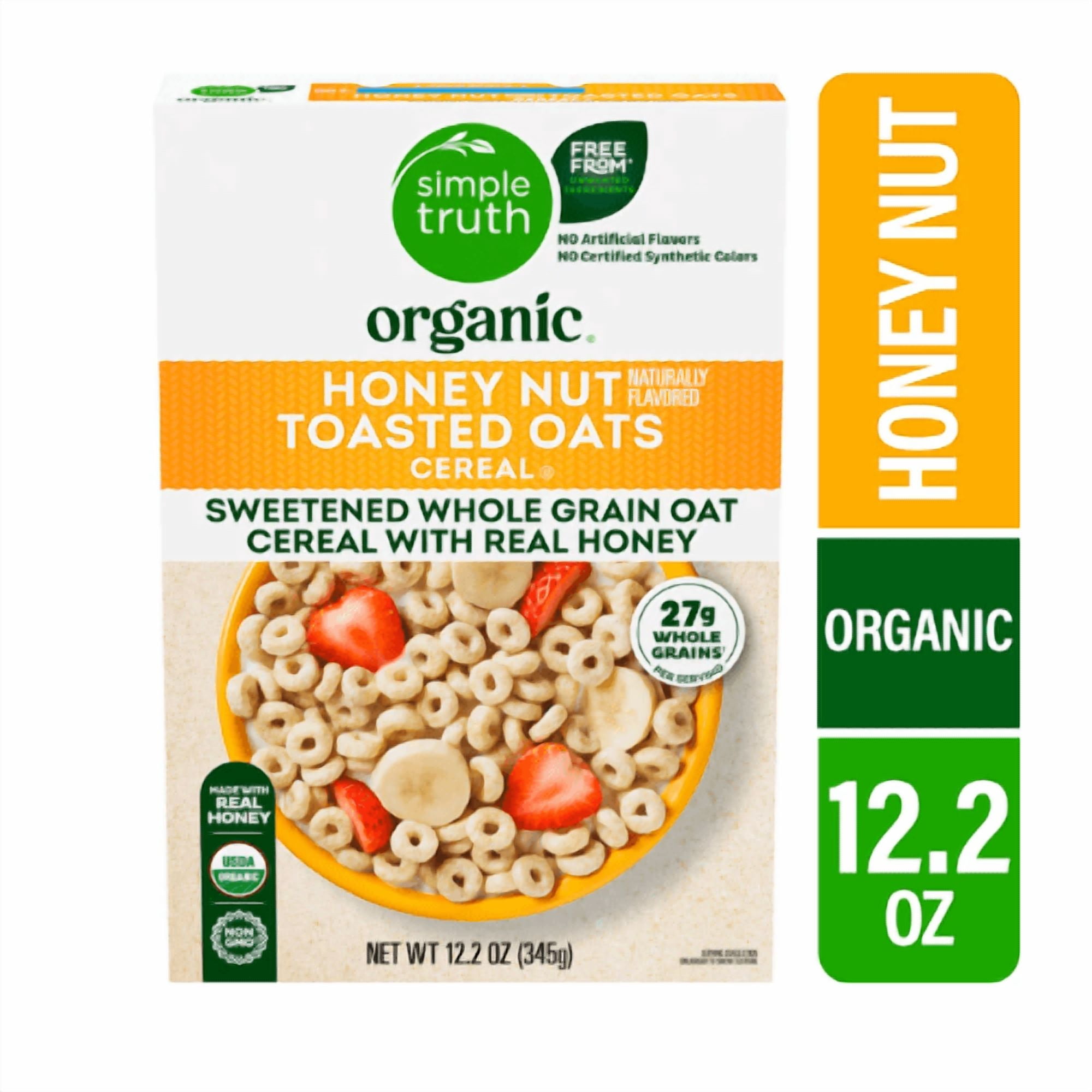 Simple Truth Organic® Honey Nut Toasted Oats Cereal 12.2 OZ , 2 Pack