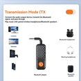 thumbnail image 4 of Transmisor y Receptor de Audio Bluetooth 5.4 con Entrada Auxiliar de 3,5 mm, Adaptador de Música Estéreo HiFi con Micrófono para Coche, Avión, TV, PC y Auriculares., 4 of 5