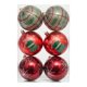 thumbnail image 1 of 6 adornos navideños de bolas, decoración navideña, manualidades, ligeros, para árbol de Navidad. Rojo Verde, 1 of 9