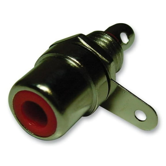 PRO SIGNAL - Socket, Phono, Chassis, Red, 10 Pack