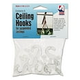 thumbnail image 2 of Adams 5/16 x 3/4 x 1-3/8 Inches Clear Plastic Ceiling Hooks, 6 per Pack (ADM1900993241), 2 of 2