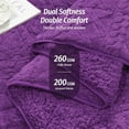 thumbnail image 2 of Weighted Blanket for Adults Twin Size 12 lbs, Dark Purple, 48 x 72 inches, 2 of 9