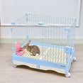 thumbnail image 4 of LGCASL Small Animal Food Bowls Clearance! Food and Water Bowl Cage Feeder for Rabbits Dish Feeder Removable Hanging Spill Proof Anti for Rabbit Pig Hamster Ferret, Blue, 4 of 9