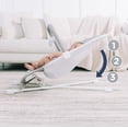 thumbnail image 3 of Baby Delight Highland Baby Bouncer | Infant | 0 – 6 Months | 3-Position Recline | Pebble Grey, 3 of 5