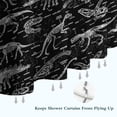 thumbnail image 6 of Black White Dinosaurs Skeletons Pattern Shower Curtain 36"x72" ,Bathroom Decorative Shower Curtains Set with 12 Hooks,Modern Waterproof Washable Shower Curtain, 6 of 6